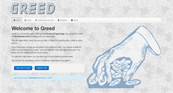 Desktop Screenshot of greedgame.com