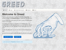 Tablet Screenshot of greedgame.com
